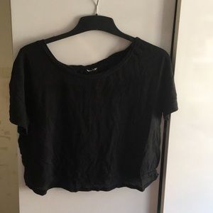 Black crop top from Kmart